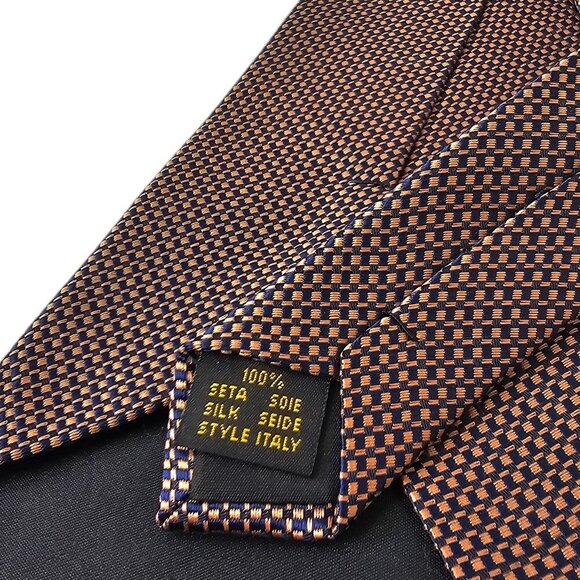Ermenegildo Zegna Mens 100% Silk Tie - Picture 4 of 5